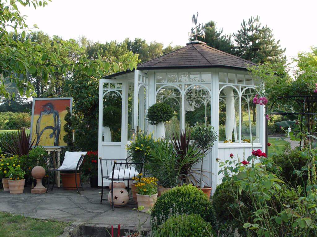 Kleines 6-eckiges Gartenhaus